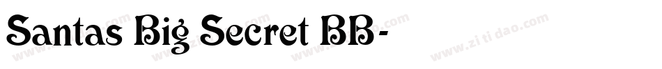 Santas Big Secret BB字体转换